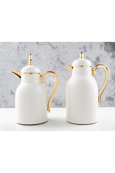 TOHFAT-AL MAIDAH Rim Luxury Thermos Set, 18 Hours of Heat Preservation