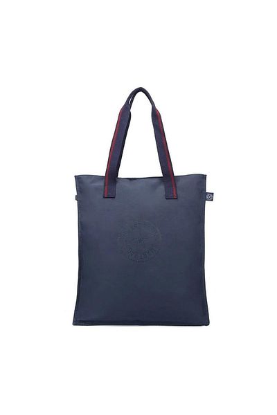 SMART BAGS Голяма чанта за рамо от набръчкан плат BC 3076 - тъмносиня