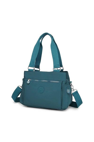 SMART BAGS Geantă de umăr pentru femei Crinkle Verde închis Smb1125