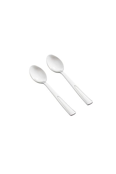 casa rosa 12-Piece Stainless Steel Dessert Spoon Set