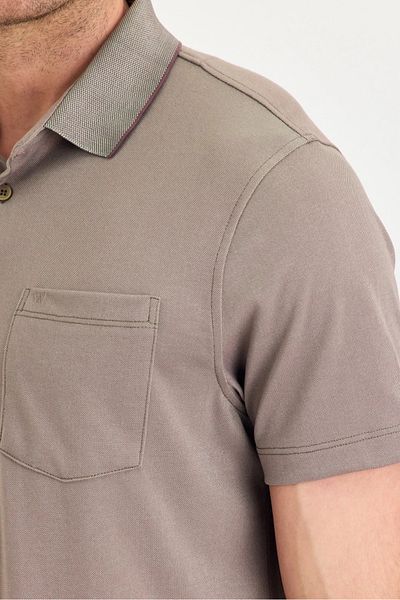 Wellalux Μπλουζάκι με κοντό μανίκι Polo Neck με τσέπη