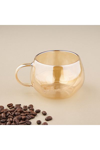 Perotti Double Skin Mug - Amber - 280 ml