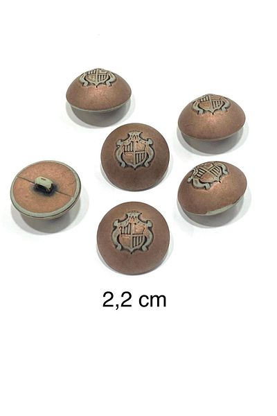 karantuhafiye Bombeli Antique Italian Button /2.2 cm / Set of 6