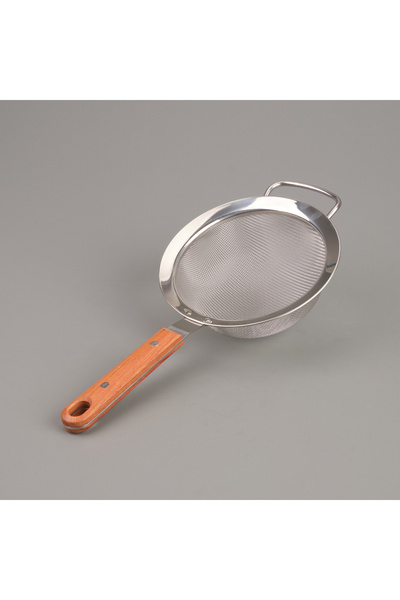 AROW Wooden Handle Strainer - Gray / Brown - 16 cm