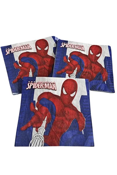 partyrüyası Spiderman Themed Birthday Set for 8 People-2
