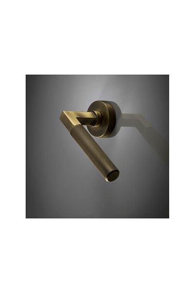 EYMEN YAPI Doğanlar Bt Luxury Rosette Wc Door Handle Olifka (Antique Yellow)
