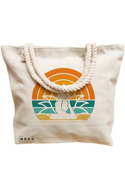 BEKZ Textile Bag With Zipper, Tote Bag, Model I’m Not Bossy 38 X 34.5 Cm, ​​White, ®