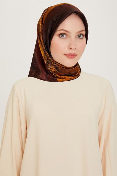 Armine Φουλάρι Sura Pure Silk με αφηρημένο σχέδιο - 8834D (S)- 50