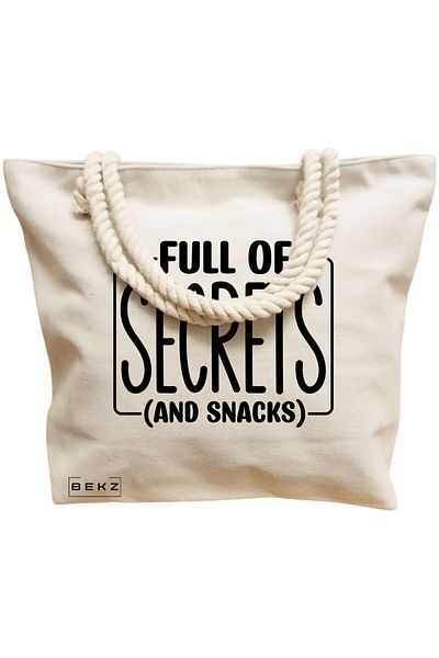 BEKZ Textile Bag With Zipper, Tote Bag, Model Sun Faces 8 38 X 34.5 Cm, ​​White, ®