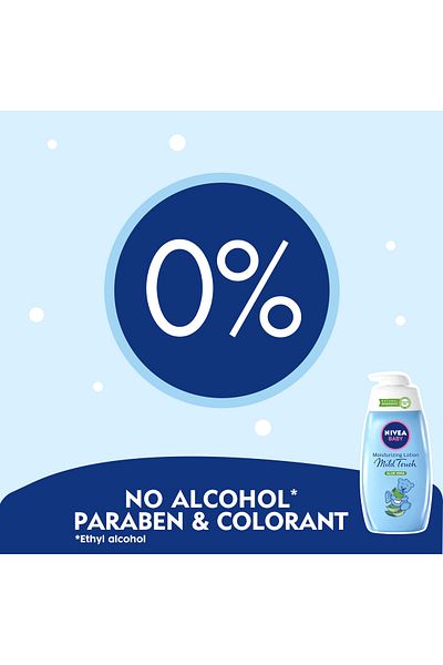 NIVEA Baby Mild Touch Moisturizing Lotion, Aloe Vera, 500ml
