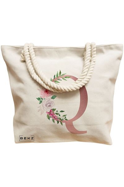 BEKZ Sacosa Textila Cu Fermoar, Geanta Tote, Model Reading Cat 3 38 X 34.5 Cm, Alb, ®