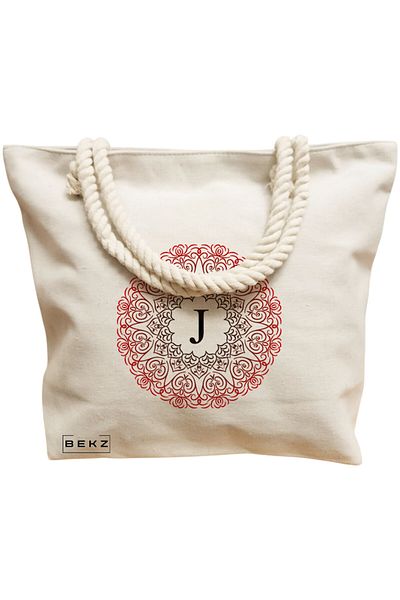 BEKZ Textile Bag With Zipper, Tote Bag, Caffeine Cat 10 Model 38 X 34.5 Cm, ​​White, ®