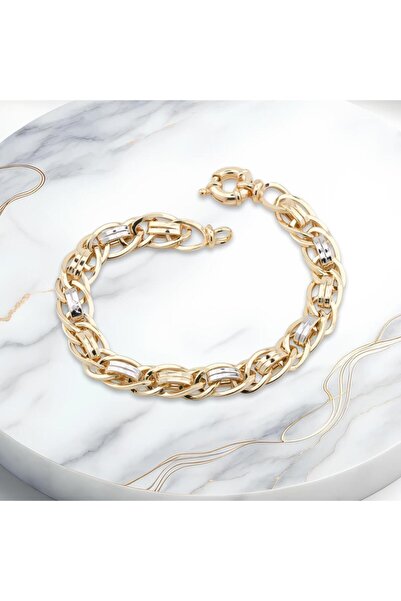 Takıhan Altın Model 925 Ayar Gümüş Hallow Bileklik