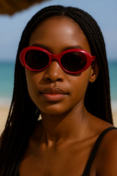CHANCE GİFT Women's Sunglasses with Retro Design Marginal Style Uv 400 Protection Sunglasses - 1906