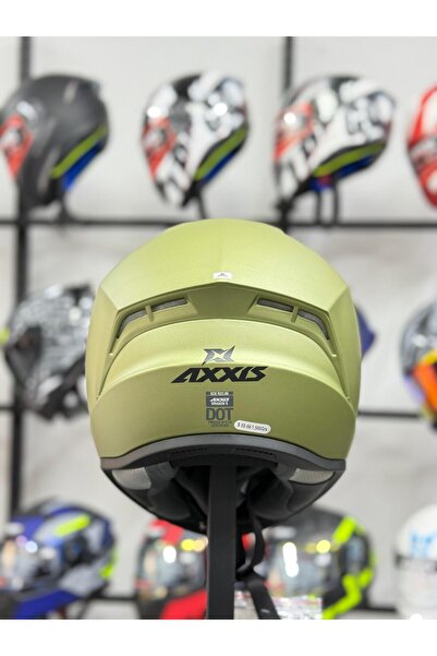 AXXIS DRAKEN S SOLID A6 MATT GREEN KASK