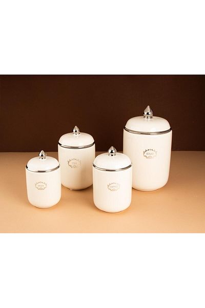 TOHFAT-AL MAIDAH Deluxe 4-Piece Lid Spice Storage Set