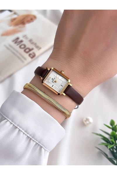 Daniel Klein Minimalist Model Leather Cord 3 Atm Water Resistant Special Design Women's Wristwatch+Bracelet