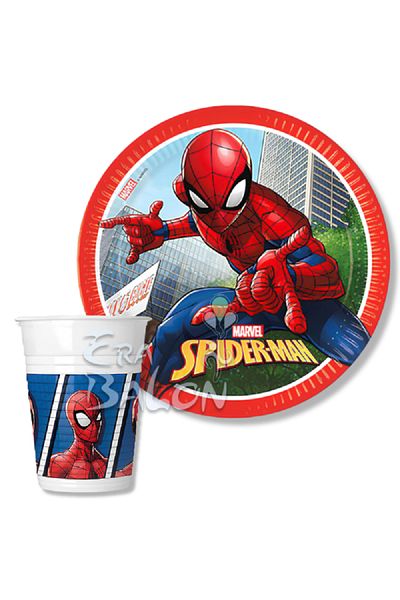 era balon Spider-Man Plate Cup Set of 8