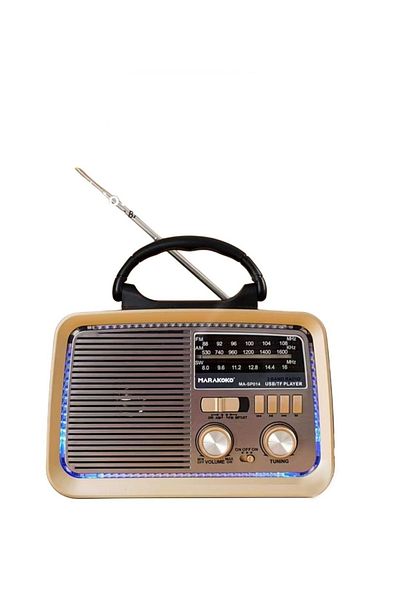 MARAKOKO Marcoco MA-SP014 Multifunctional Portable Radio - Bluetooth, USB, Internal Battery and Built-in Flashlight