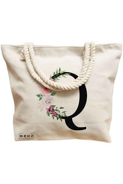 BEKZ Sacosa Textila Cu Fermoar, Geanta Tote, Model Reading Cat 6 38 X 34.5 Cm, Alb, ®