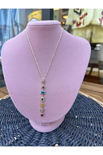 DOLCE QUEEN قلادة نسائية بتصميم Melis Göral من الحجر على شكل حرف Y