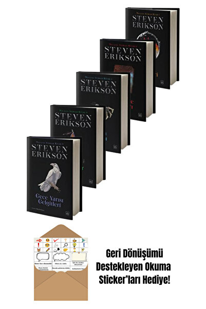 İthaki Yayınları Malazan Yitikler Kitabı Serisi 5 Kitap Takım (Ciltli) + Okum...