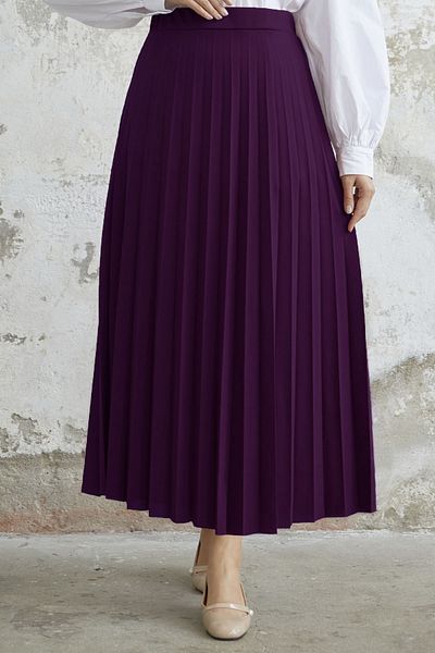 InStyle Fusta plisată din elastic Luisa Beli - violet
