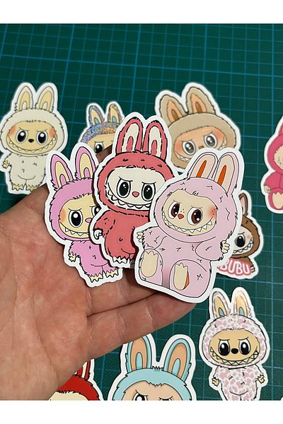 Cuppy Box Labubu Sticker Set 14 Pieces with Special Packaging