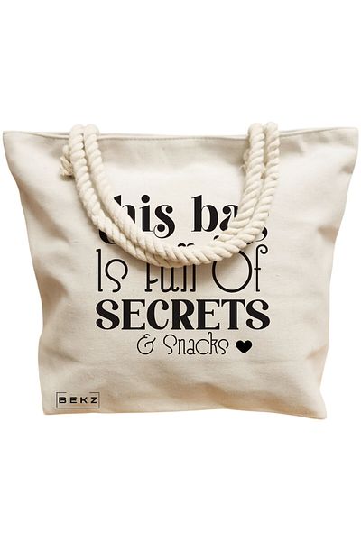 BEKZ Textile Bag With Zipper, Tote Bag, Reading Cat 8 Model 38 X 34.5 Cm, ​​White, ®