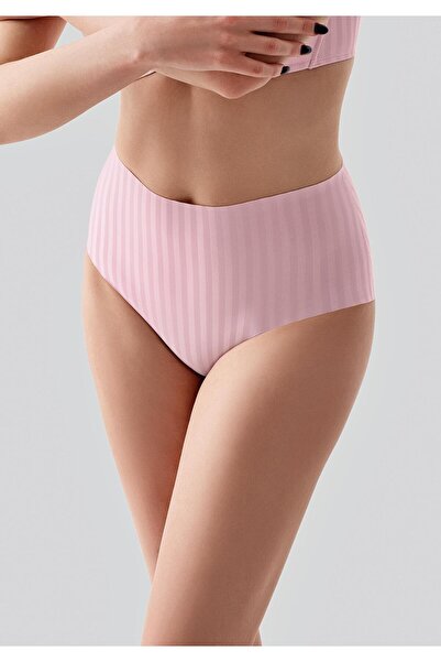 C&City Laser Cut High Waist Panties C19211 Pink