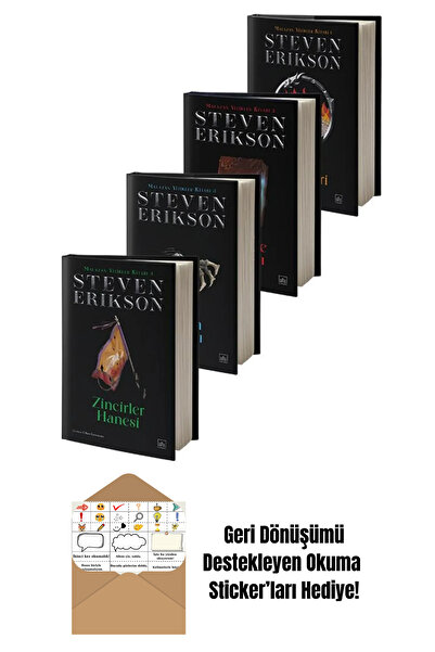 İthaki Yayınları Malazan Yitikler Kitabı Serisi 4 Kitap Takım (Ciltli) + Okum...