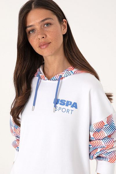 U.S. Polo Assn. Women's White Sweatshirt 50300694-Vr013