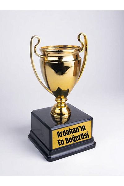 lili hediyelik Ardahan's Highest Rated Written Award Success Championship Trophy 23 cm Gift for Ardahanlı