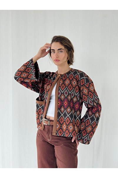 Retrobird Леко яке пончо за жени, оранжево