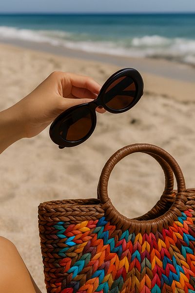 CHANCE GİFT Women's Sunglasses with Retro Design Marginal Style Uv 400 Protection Sunglasses - 1906