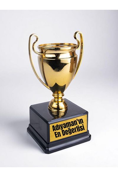 lili hediyelik Adıyaman's Most Valuable Written Award Success Championship Trophy 23 cm Adıyamanlıya Gift