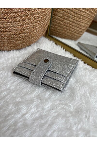 Z&M COLLECTION BAG SHOPPİNG Glitter Wallet Card Holder Accessory with Snap Closure