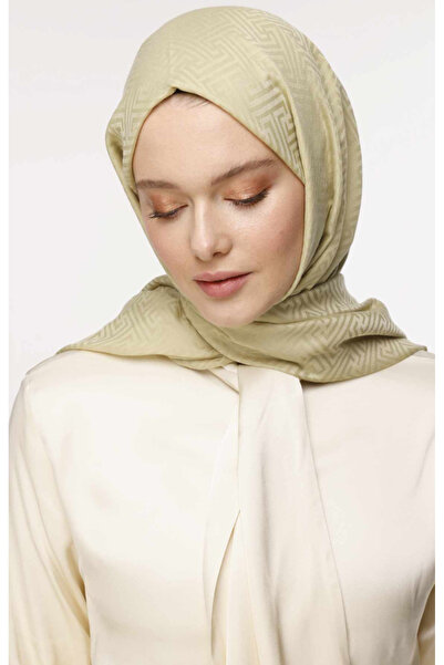 VALORSCARF Valor labirent desen şal saman sarısı