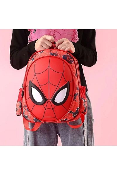 Emre Bebe Spider-Man Kindergarten Bag Boy (Embossed Face Detail)