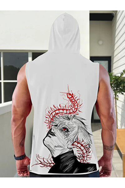 bellanova Oversize 1 Kalite Tokyo Ghoul Baskılı Kolsuz Sweatshirt