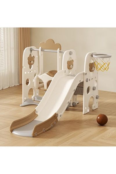FULLJOY Slide with swing and basketball 3*1