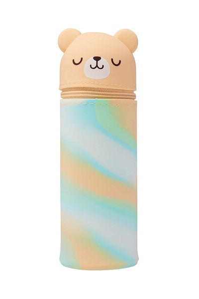 SMIGGLE Silicone Stationery Pencil Case with Scented Teddy Bear