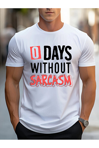 bellanova Μπλουζάκι Unisex με στάμπα Oversize 0 Days Without Sarcasm