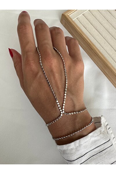 ringbox Gümüş Renk Yassı Zincir Şahmeran