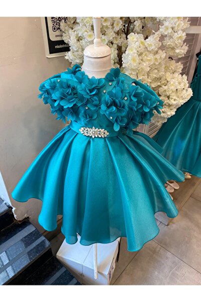Miss Lorin Kids ÇİÇEKLİ KIZ ÇOCUK ABİYE ELBİSE