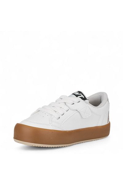 Tuğba Ortopedi 023 Girl's White Silver Glitter Star Sneaker