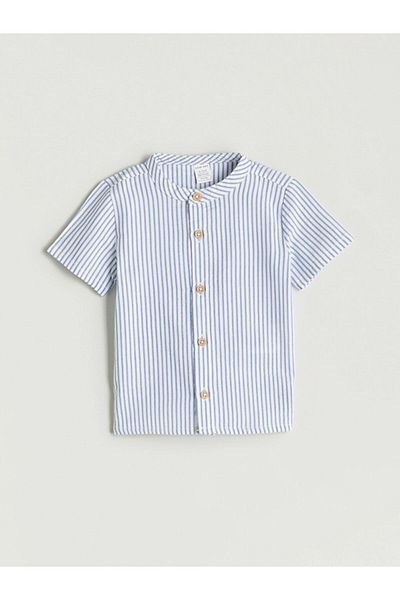 LC Waikiki Lcw Baby Short Sleeve Striped Shirt and Shorts 2-Pack