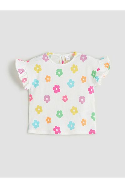 LC Waikiki بلوزة وشورت بناتي من LCW Kids مكونة من قطعتين