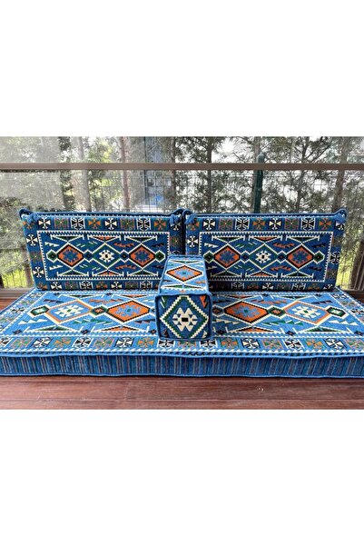 mdhomecarpet Şark Köşesi Takımı %100 Yerli Üretim | Özel Dokuma Kumaş | 10 cm...