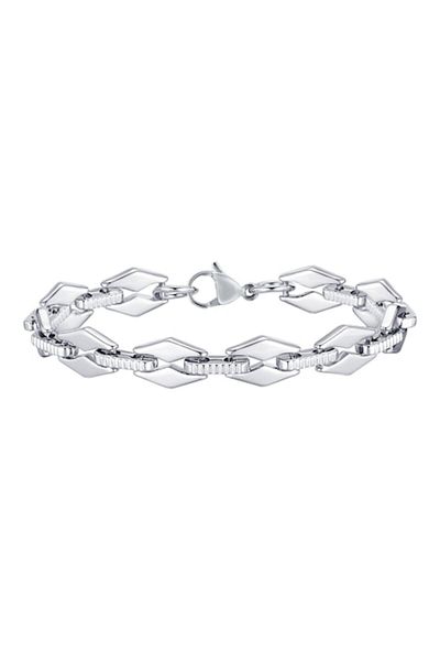 Tessero - Brățară din oțel inoxidabil, design sofisticat, stil casual-elegant, argintiu